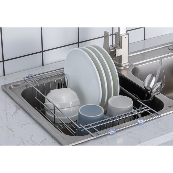 Premium Racks Expandable Stainless Steel Dish Rack & Reviews Wayfair